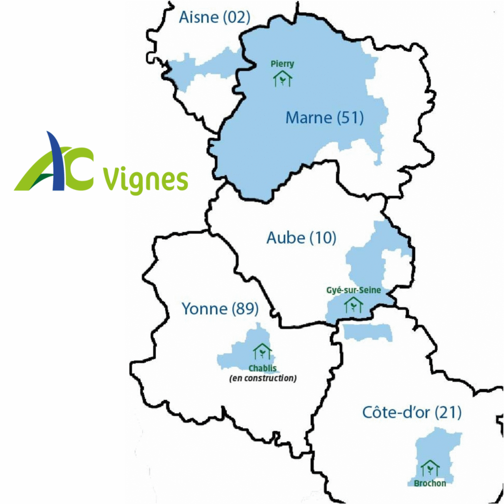 Carte magasins AC Vignes
